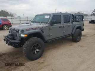 2020 Jeep Gladiator Rubicon with VIN 1C6JJTBG1LL142798, listed as a Copart auction lot 44791215 with 57,941 mi miles and Clean Title. Bid and sale history available at DreamBid. Image 1.
