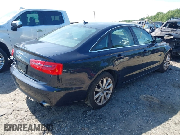 2013 Audi A6 Premium Plus with VIN WAUGFAFCXDN153897, listed as a IAAI auction lot 42622017 with 101,400 mi miles and . Bid and sale history available at DreamBid. Image 4.