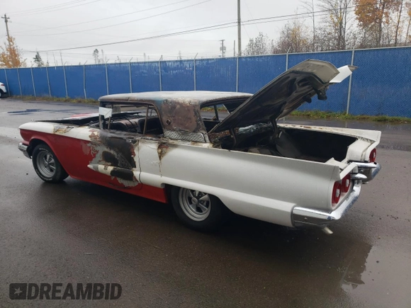 1958 Ford Thunderbird with VIN H8Y1159760000000, listed as a Copart auction lot 79226744 with Not Provided miles and Non Repairable. Bid and sale history available at DreamBid. Image 2.