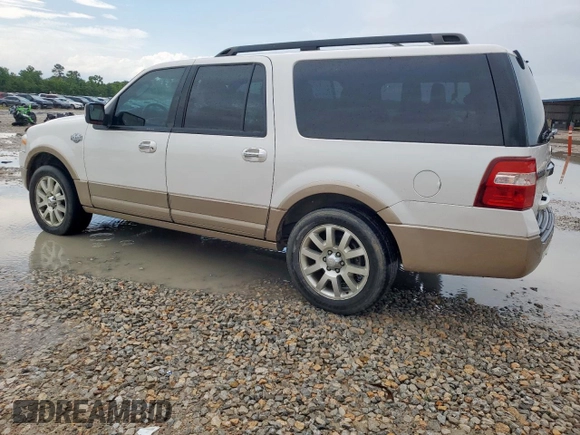 2012 Ford Expedition Max King Ranch z VIN 1FMJK1J50CEF34519, wystawiony jako Copart lot #59759965 z przebiegiem 187 401 mil mil oraz Czysty tytuł • Clean title. Historia ofert i sprzedaży dostępna na DreamBid. Obrazek 2.