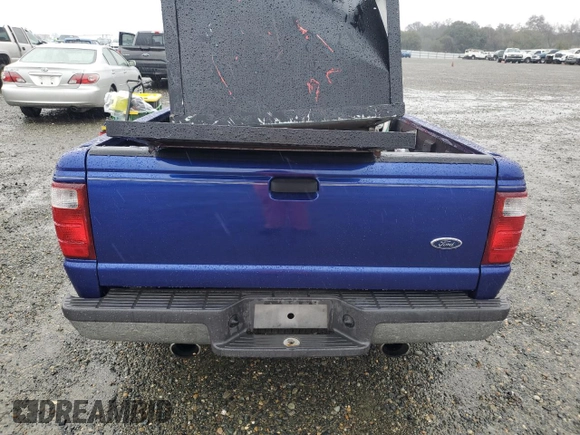2003 Ford Ranger XL with VIN 1FTYR10U33TA19758, listed as a Copart auction lot 44189555 with 76,858 mi miles and Salvage Title. Bid and sale history available at carsss.com. Image 6.