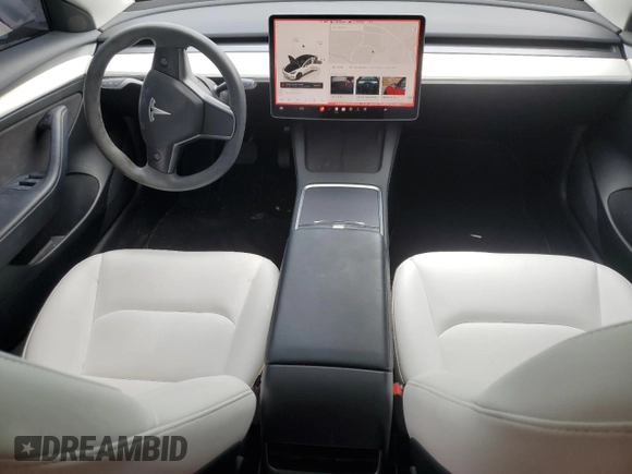 2022 Tesla Model 3 Long Range with VIN 5YJ3E1EB7NF342309, listed as a Copart auction lot 48282775 with 40,180 mi miles and Salvage Title. Bid and sale history available at DreamBid. Image 8.