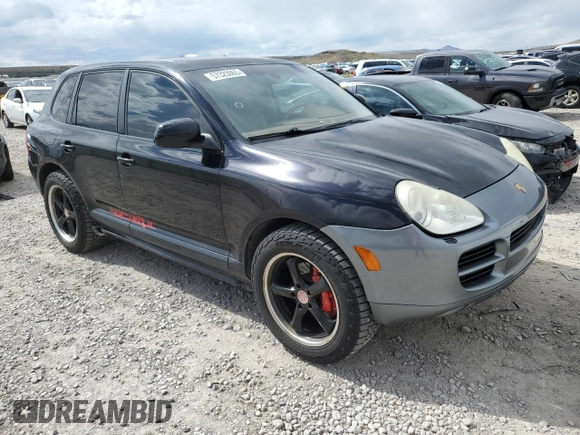 2005 Porsche Cayenne Turbo with VIN WP1AC29PX5LA90155, listed as a Copart auction lot 57323065 with 165,771 mi miles and Clean title. Bid and sale history available at DreamBid. Image 4.