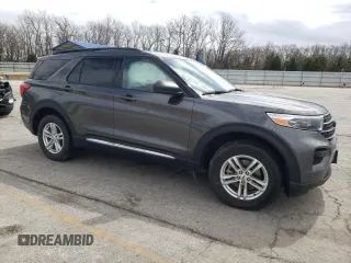 2020 Ford Explorer XLT with VIN 1FMSK8DH4LGB09859, listed as a Copart auction lot 50464775 with 42,541 mi miles and Salvage Title. Bid and sale history available at carsss.com. Image 4.