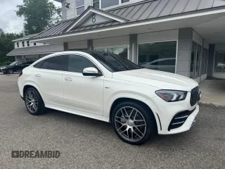 2022 Mercedes-Benz GLE 53 AMG z VIN 4JGFD6BB0NA803064, wystawiony jako Copart lot #61872255 z przebiegiem 55 899 mil mil oraz Czysty tytuł • Clean title. Historia ofert i sprzedaży dostępna na DreamBid. Obrazek 1.