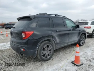 2019 Honda Passport EX-L with VIN 5FNYF7H50KB011921, listed as a Copart auction lot 75935324 with Not Provided miles and Salvage Title. Bid and sale history available at carsss.com. Image 3.