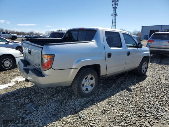 2007 Honda Ridgeline RT with VIN 2HJYK16277H532262, listed as a Copart auction lot 49467775 with 171,566 mi miles and Salvage Title. Bid and sale history available at carsss.com. Image 3.