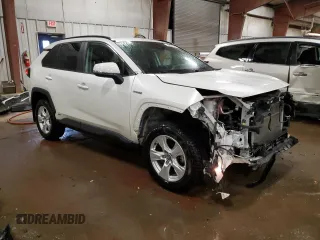 2021 Toyota RAV4 Hybrid LE with VIN 4T3B6RFV8MU040343, listed as a Copart auction lot 47552405 with 42,902 mi miles and Salvage Title. Bid and sale history available at carsss.com. Image 4.