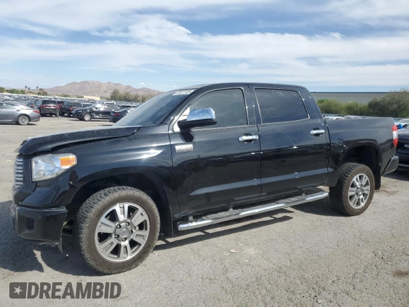 2015 Toyota Tundra Platinum z VIN 5TFAW5F15FX439338, wystawiony jako Copart lot #53471185 z przebiegiem 93 454 mil mil oraz Szkoda całkowita • Salvage title. Historia ofert i sprzedaży dostępna na DreamBid. Obrazek 1.