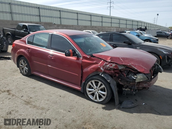 2013 Subaru Legacy Premium with VIN 4S3BMBC65D3031497, listed as a Copart auction lot 58414775 with 89,459 mi miles and Salvage title. Bid and sale history available at DreamBid. Image 4.