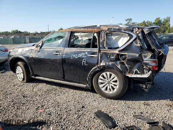 2024 Nissan Armada SV with VIN JN8AY2AC9R9197202, listed as a Copart auction lot 53439815 with 0 mi miles and Non Repairable. Bid and sale history available at carsss.com. Image 2.