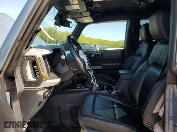 2023 Ford Bronco with VIN 1FMEE5DH2PLB00979, listed as a Copart auction lot 56652305 with 31,653 mi miles and Salvage title. Bid and sale history available at DreamBid. Image 7.