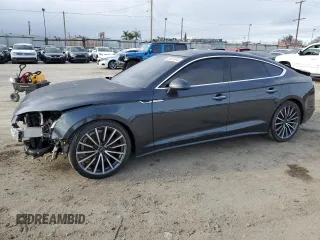 2021 Audi A5 Sportback Premium Plus with VIN WAUCBCF56MA046991, listed as a Copart auction lot 46651974 with 25,300 mi miles. Bid and sale history available at carsss.com. Image 1.