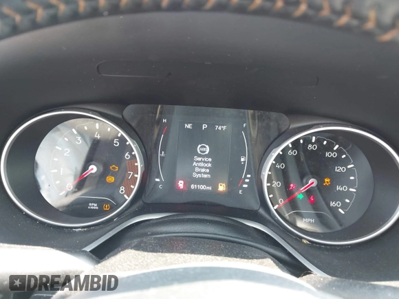 2018 Jeep Compass Latitude with VIN 3C4NJDBB1JT191490, listed as a IAAI auction lot 42429761 with 61,100 mi miles and . Bid and sale history available at DreamBid. Image 7.