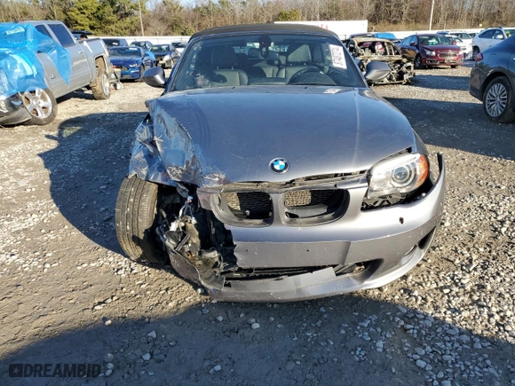 2012 BMW 1 Series 128i with VIN WBAUL7C58CVM82827, listed as a Copart auction lot 87487274 with 60,842 mi miles and Salvage Title. Bid and sale history available at carsss.com. Image 5.