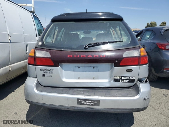 2004 Subaru Legacy Wagon (Natl) Outback H6 L.L. Bean Edition with VIN 4S3BH806847626560, listed as a Copart auction lot 59358754 with 163,105 mi miles and Salvage Title. Bid and sale history available at carsss.com. Image 6.