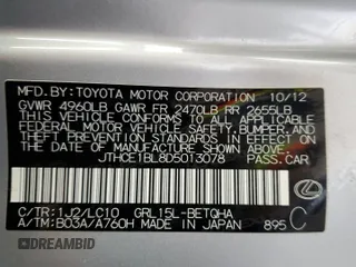 2013 Lexus GS 350 with VIN JTHCE1BL8D5013078, listed as a Copart auction lot 64214305 with 62,006 mi miles and Salvage title. Bid and sale history available at DreamBid. Image 12.