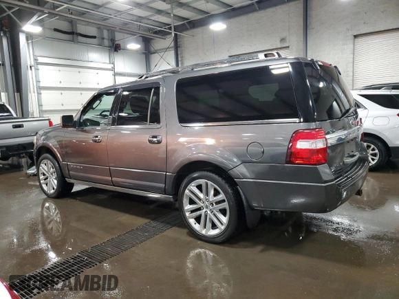 2015 Ford Expedition Max Platinum with VIN 1FMJK1MT5FEF21604, listed as a Copart auction lot 79306064 with 206,641 mi miles and Salvage title. Bid and sale history available at DreamBid. Image 2.