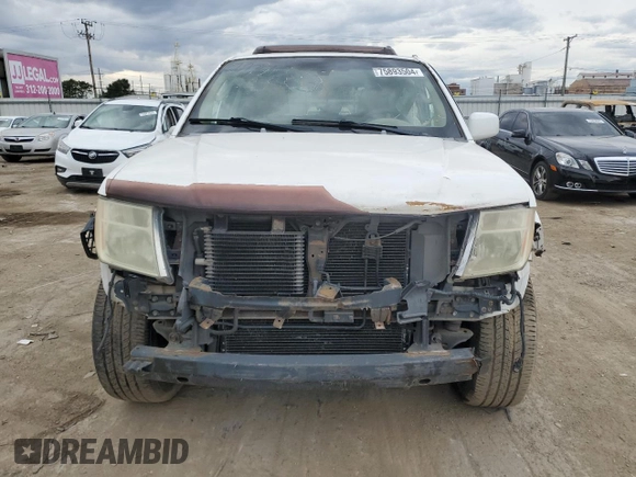 2007 Nissan Pathfinder SE with VIN 5N1AR18W67C634121, listed as a Copart auction lot 75893504 with 0 mi miles and Salvage Title. Bid and sale history available at carsss.com. Image 5.