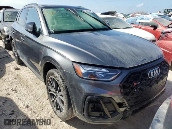 2023 Audi SQ5 Premium Plus with VIN WA1B4AFY6P2081837, listed as a Copart auction lot 68822494 with 20,398 mi miles and Salvage Title. Bid and sale history available at carsss.com. Image 5.