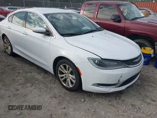 2015 Chrysler 200 Limited with VIN 1C3CCCAB3FN602543, listed as a IAAI auction lot 41477905 with 219,429 mi miles. Bid and sale history available at carsss.com. Image 1.