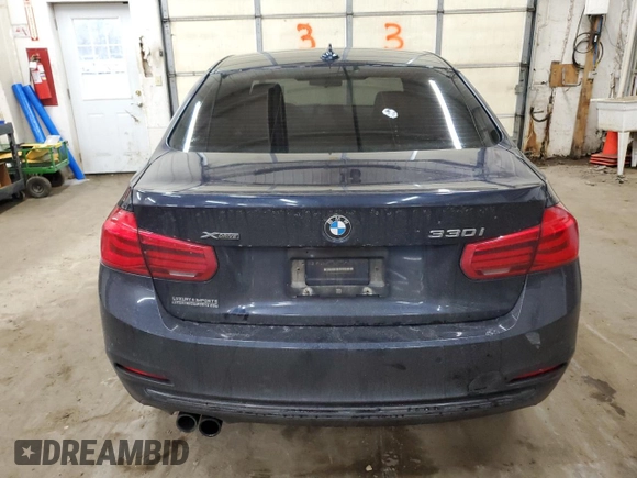 2017 BMW 3 Series 330i xDrive with VIN WBA8D9G54HNU60657, listed as a Copart auction lot 47640355 with 107,187 mi miles and Salvage Title. Bid and sale history available at carsss.com. Image 6.