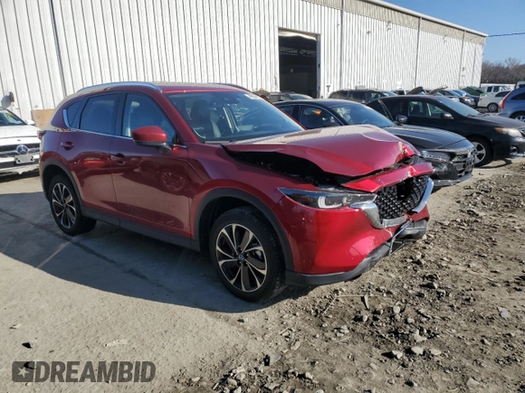 2022 Mazda CX-5 S Premium Plus with VIN JM3KFBEM8N0539513, listed as a Copart auction lot 49634785 with 14,760 mi miles and Salvage Title. Bid and sale history available at carsss.com. Image 4.
