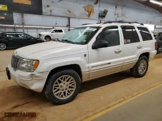 2004 Jeep Grand Cherokee Limited with VIN 1J4GW58N34C387393, listed as a Copart auction lot 41846405 with 160,606 mi miles and Salvage Title. Bid and sale history available at carsss.com. Image 1.