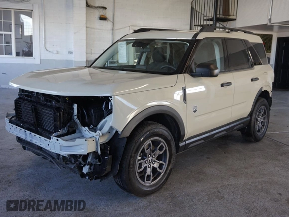 2024 Ford Bronco Sport Big Bend с VIN 3FMCR9B63RRE73859, выставлен на аукционе Copart как лот 58603635 с пробегом 3 140 миль миль и Списание • Salvage title. История ставок и продаж доступна на DreamBid. Изображение 2.