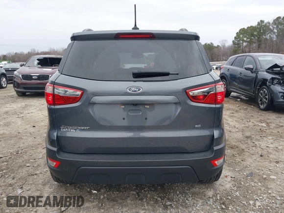 2021 Ford EcoSport SE with VIN MAJ3S2GE6MC403950, listed as a IAAI auction lot 41606208 with 50,581 mi miles and . Bid and sale history available at DreamBid. Image 17.