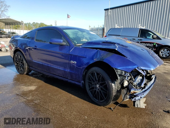 2013 Ford Mustang GT with VIN 1ZVBP8CF9D5269882, listed as a Copart auction lot 45360035 with Not Provided miles and Salvage Title. Bid and sale history available at carsss.com. Image 4.