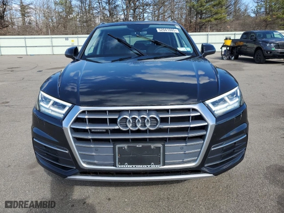 2018 Audi Q5 Premium Plus with VIN WA1BNAFY0J2215486, listed as a Copart auction lot 52041005 with 67,180 mi miles and Salvage Title. Bid and sale history available at carsss.com. Image 5.