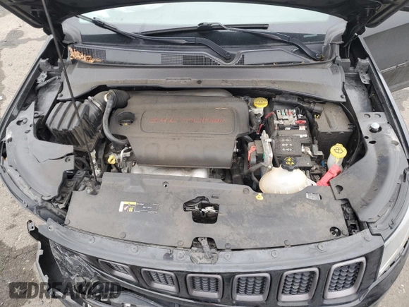2021 Jeep Compass 80th Anniversary with VIN 3C4NJDEB0MT594957, listed as a Copart auction lot 88658715 with 87,360 mi miles and Salvage title. Bid and sale history available at DreamBid. Image 12.
