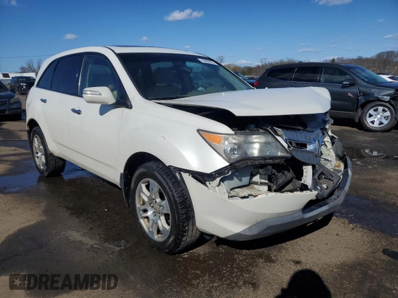 2008 Acura MDX with VIN 2HNYD28248H550604, listed as a Copart auction lot 49809955 with 244,213 mi miles and Salvage Title. Bid and sale history available at DreamBid. Image 4.