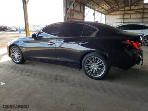 2019 Infiniti Q50 3.0t LUXE with VIN JN1EV7AP1KM540094, listed as a Copart auction lot 44002165 with 88,689 mi miles and Salvage Title. Bid and sale history available at carsss.com. Image 2.