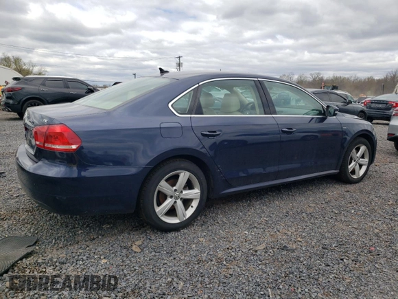 2015 Volkswagen Passat S with VIN 1VWAT7A30FC107907, listed as a Copart auction lot 53165615 with 196,059 mi miles and Clean title. Bid and sale history available at DreamBid. Image 3.
