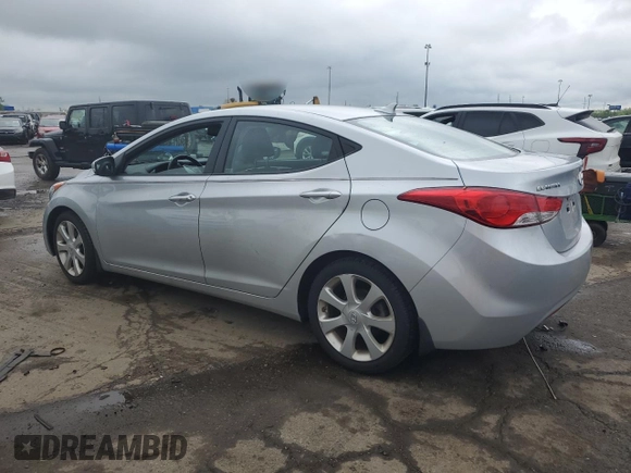 2013 Hyundai Elantra Limited z VIN 5NPDH4AE1DH268737, wystawiony jako Copart lot #56533965 z przebiegiem 77 637 mil mil oraz Czysty tytuł • Clean title. Historia ofert i sprzedaży dostępna na DreamBid. Obrazek 2.