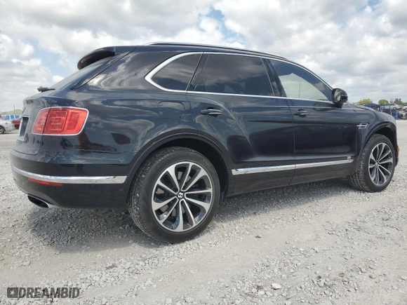 2017 Bentley Bentayga W12 with VIN SJAAC2ZV5HC013960, listed as a Copart auction lot 53608545 with 34,698 mi miles and Salvage Title. Bid and sale history available at carsss.com. Image 3.