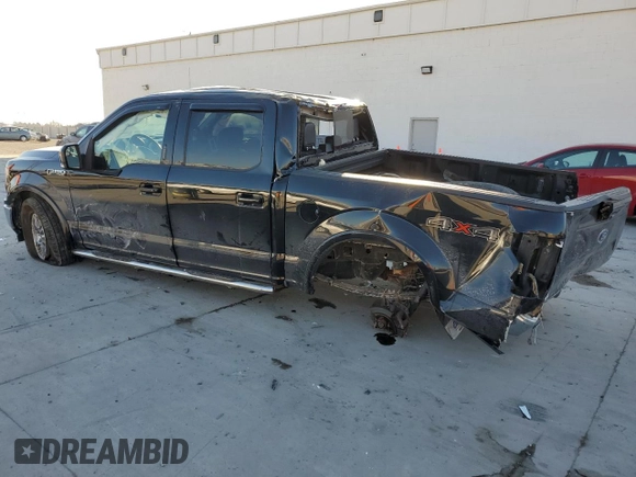 2018 Ford F-150 XL with VIN 1FTEW1EG1JFD54060, listed as a Copart auction lot 43202705 with 121,884 mi miles and Salvage Title. Bid and sale history available at carsss.com. Image 2.