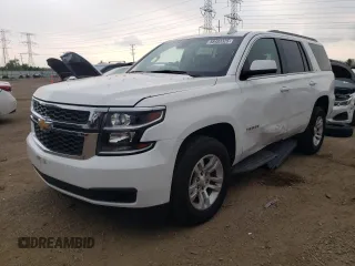 2018 Chevrolet Tahoe LT with VIN 1GNSKBKCXJR155195, listed as a Copart auction lot 58483325 with 96,600 mi miles and Salvage title. Bid and sale history available at DreamBid. Image 1.