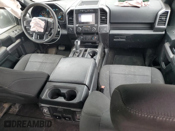 2020 Ford F-150 XL with VIN 1FTEW1E57LFB56617, listed as a Copart auction lot 56384545 with 171,336 mi miles and Salvage title. Bid and sale history available at DreamBid. Image 8.