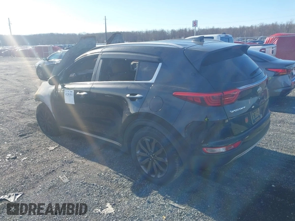 2019 Kia Sportage EX with VIN KNDPNCAC6K7568015, listed as a IAAI auction lot 41230191 with 1 mi miles. Bid and sale history available at carsss.com. Image 3.