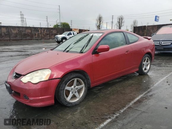 2002 Acura RSX Type S with VIN JH4DC53022C001166, listed as a Copart auction lot 48972465 with 165,209 mi miles and Clean Title. Bid and sale history available at carsss.com. Image 1.