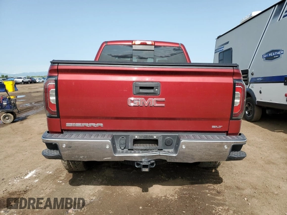 2018 GMC Sierra 1500 SLT with VIN 3GTU1NER7JG204066, listed as a Copart auction lot 59177625 with 71,918 mi miles and Salvage title. Bid and sale history available at DreamBid. Image 6.