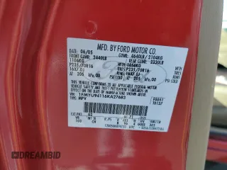 2006 Ford Escape Limited с VIN 1FMYU94116KA27683, выставлен на аукционе Copart как лот 63248795 с пробегом 79 818 миль миль и Списание • Salvage title. История ставок и продаж доступна на DreamBid. Изображение 13.