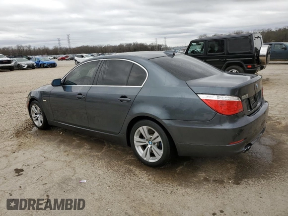 2010 BMW 5 Series 528i with VIN WBANU5C51AC127674, listed as a Copart auction lot 48110725 with 147,262 mi miles and Salvage Title. Bid and sale history available at carsss.com. Image 2.