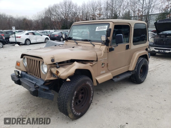 1999 Jeep Wrangler Sahara with VIN 1J4FY49S1XP409859, listed as a Copart auction lot 85006954 with 145,860 mi miles and Clean Title. Bid and sale history available at carsss.com. Image 1.