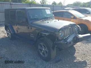 2016 Jeep Wrangler Unlimited Sahara with VIN 1C4BJWEG0GL249146, listed as a IAAI auction lot 42549812 with 51,375 mi miles and . Bid and sale history available at DreamBid. Image 1.