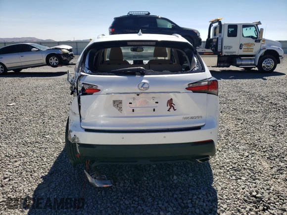 2017 Lexus NX 200t with VIN JTJBARBZ0H2114521, listed as a Copart auction lot 64690545 with 16,662 mi miles and Salvage title. Bid and sale history available at DreamBid. Image 6.