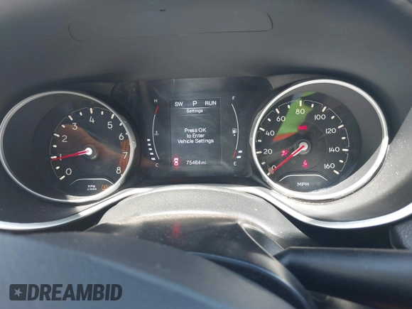2018 Jeep Compass Altitude with VIN 3C4NJCBB1JT461649, listed as a IAAI auction lot 42206406 with 75,464 mi miles and . Bid and sale history available at DreamBid. Image 7.